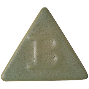 Botz Stengodsglasyr för keramik, grön granit. Prov